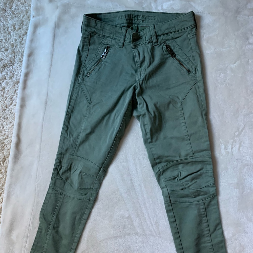 Green American Eagle pants